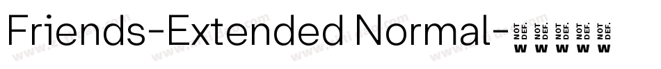Friends-Extended Normal字体转换